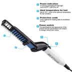 Hair & Beard Straightener Comb for Men  Multifunction Electric Hair & Beard Styling Brush
