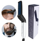 Hair & Beard Straightener Comb for Men  Multifunction Electric Hair & Beard Styling Brush