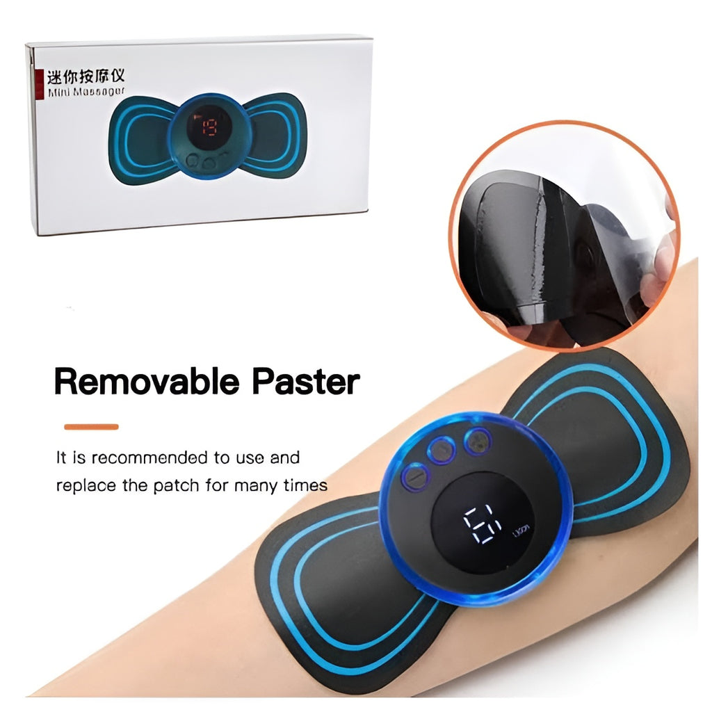 EMS Butterfly Portable Neck Massager  Mini Full-Body Muscle Relaxer