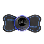 EMS Butterfly Portable Neck Massager  Mini Full-Body Muscle Relaxer