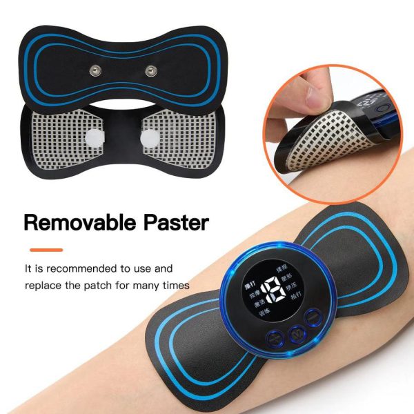 EMS Butterfly Portable Neck Massager  Mini Full-Body Muscle Relaxer