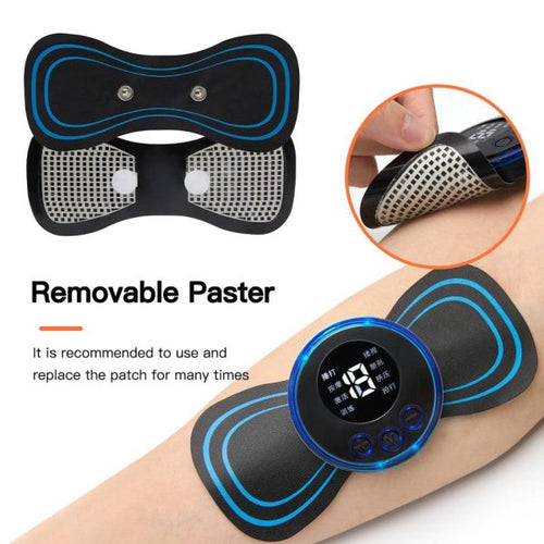 EMS Butterfly Portable Neck Massager  Mini Full-Body Muscle Relaxer